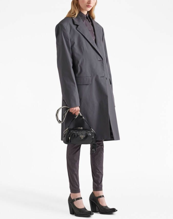 Prada Schoudertas met meerdere zakken Zwart