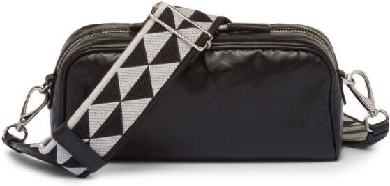 Prada Schoudertas met meerdere zakken Zwart