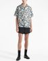 Prada Zijden twill overhemd met geometrische print Beige - Thumbnail 2