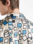 Prada Zijden twill overhemd met geometrische print Beige - Thumbnail 4