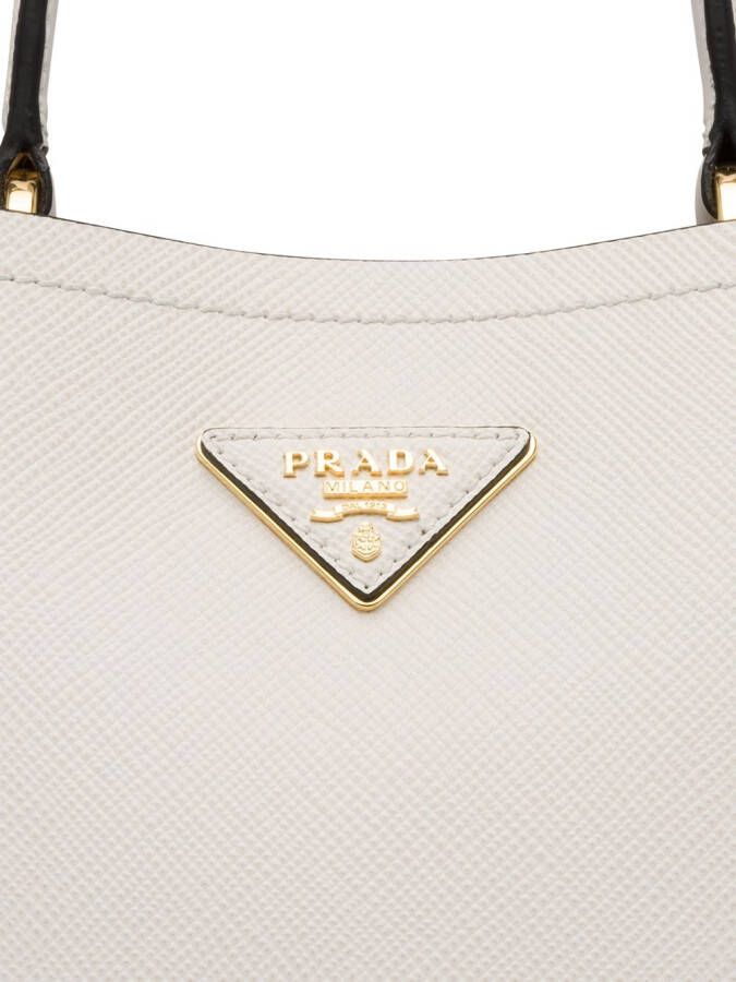 Prada Panier kleine draagtas Wit