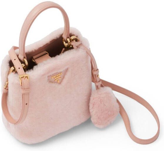 Prada Panier lammy tas Roze