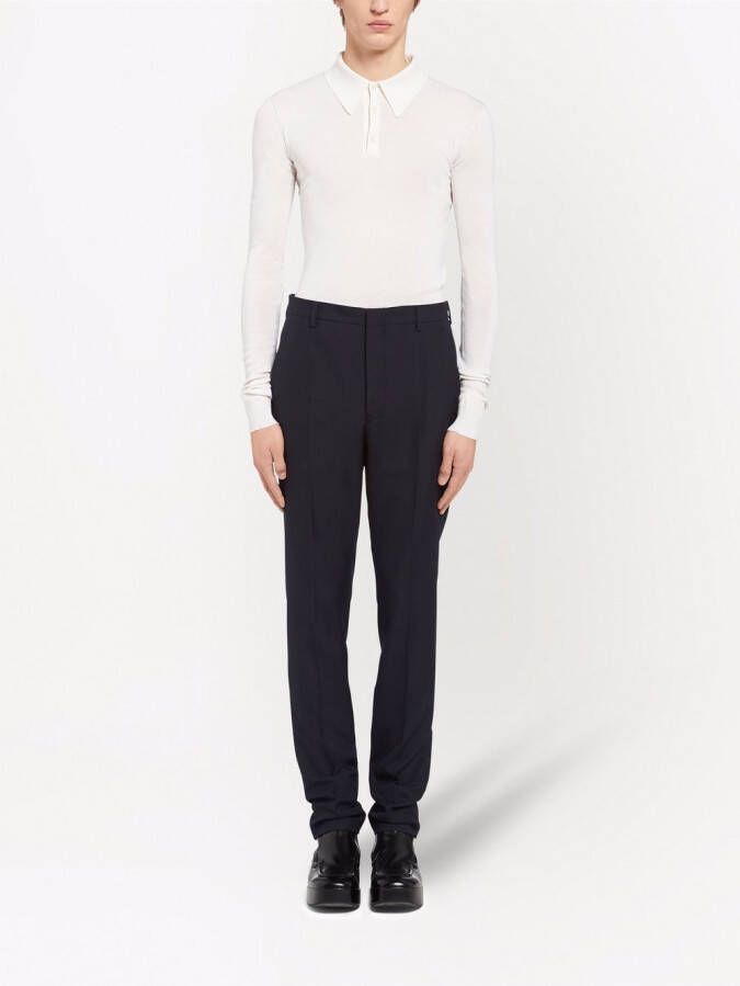 Prada Geplooide pantalon Blauw