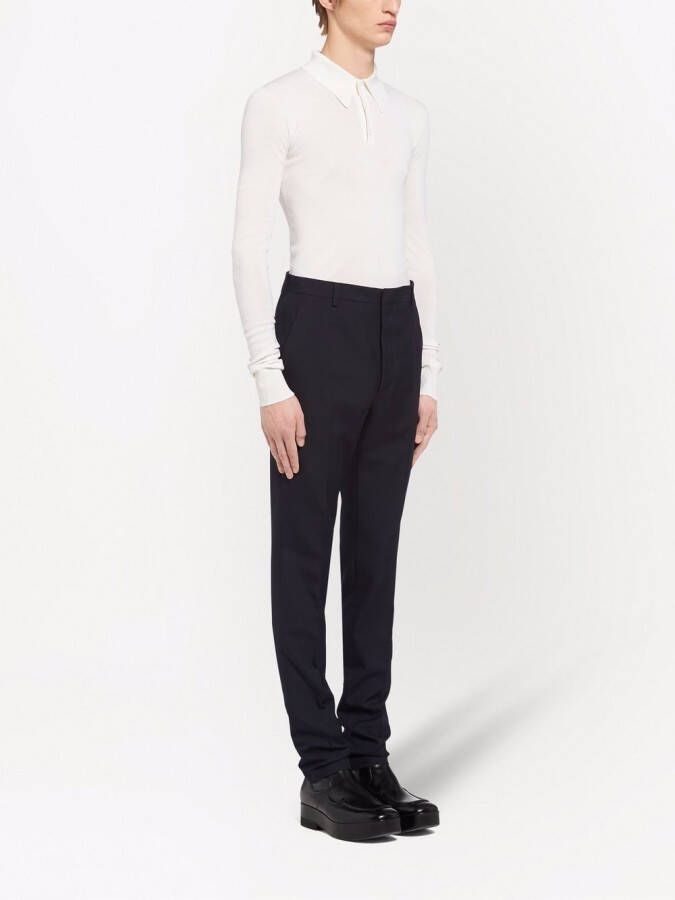 Prada Geplooide pantalon Blauw