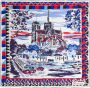 Prada Parijs sjaal met dessin Blauw - Thumbnail 2