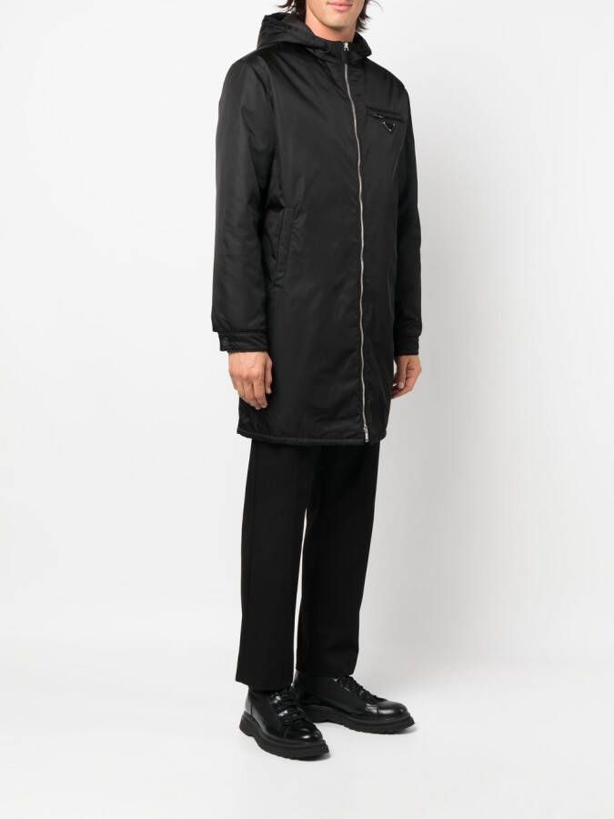 Prada Parka met rits Zwart