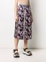 Prada Plooirok met abstracte print Blauw - Thumbnail 3