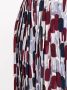 Prada Plooirok met abstracte print Blauw - Thumbnail 5