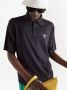 Prada Poloshirt met geborduurd logo Zwart - Thumbnail 4