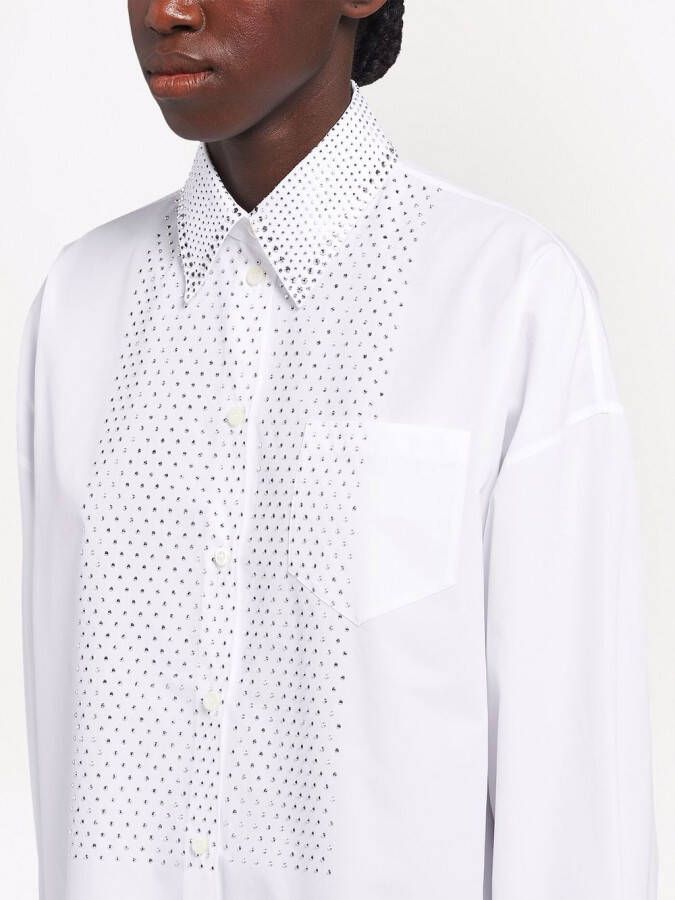 Prada Popeline overhemd Wit