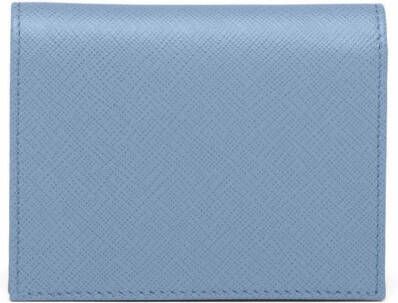 Prada Portemonnee met logo Blauw