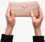Prada Portemonnee met logo Roze - Thumbnail 4