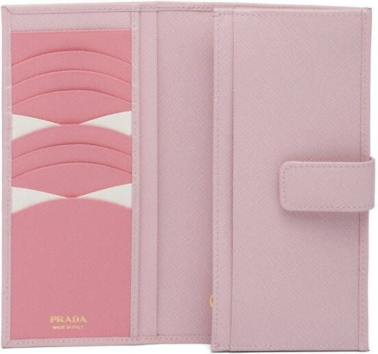 Prada Portemonnee met logo Roze