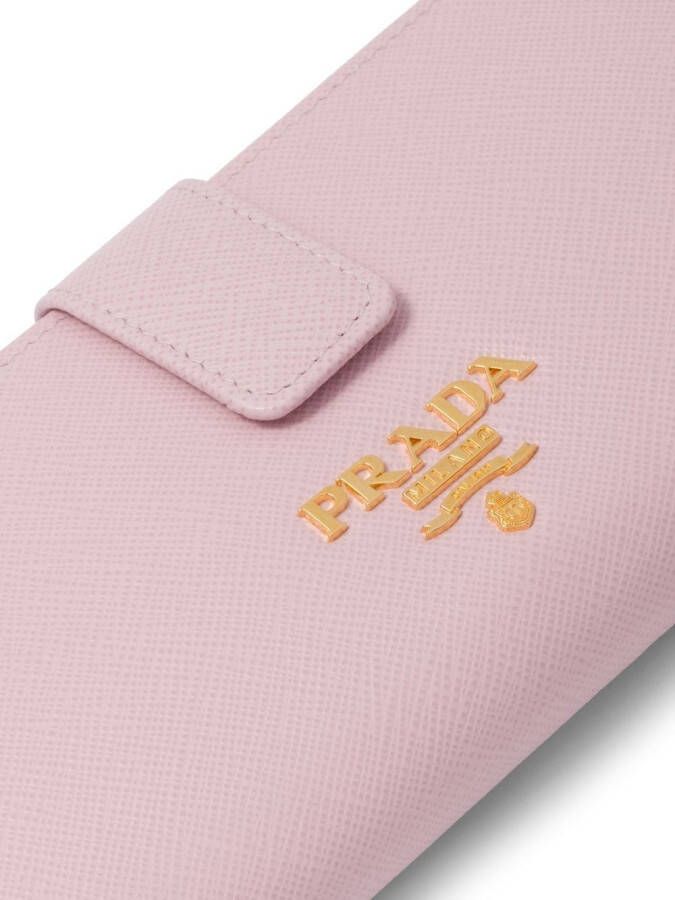 Prada Portemonnee met logo Roze