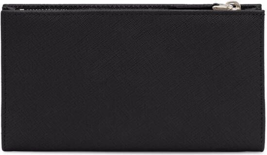 Prada Portemonnee met logo Zwart
