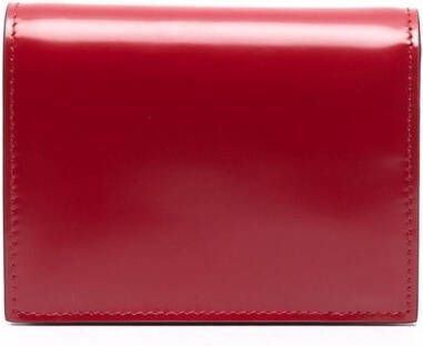 Prada Portemonnee met logoplakkaat Rood