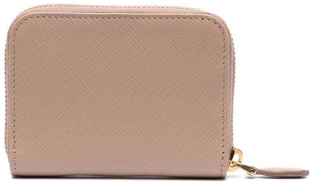 Prada Portemonnee van saffiano leer Beige