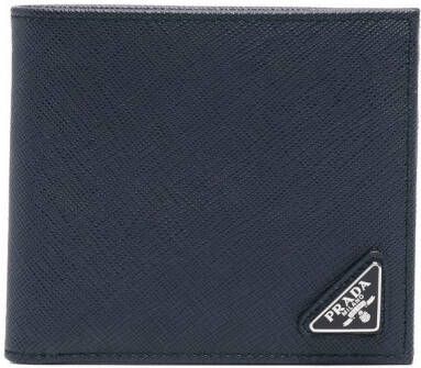 Prada portemonnee van Saffiano leer Blauw