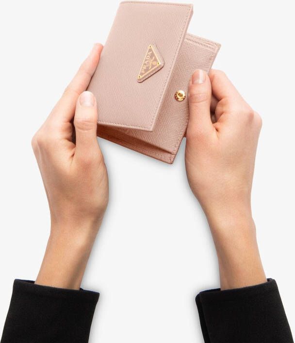 Prada Portemonnee van saffiano leer Roze