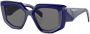 Prada Eyewear Zonnebril met geometrisch montuur Blauw - Thumbnail 2