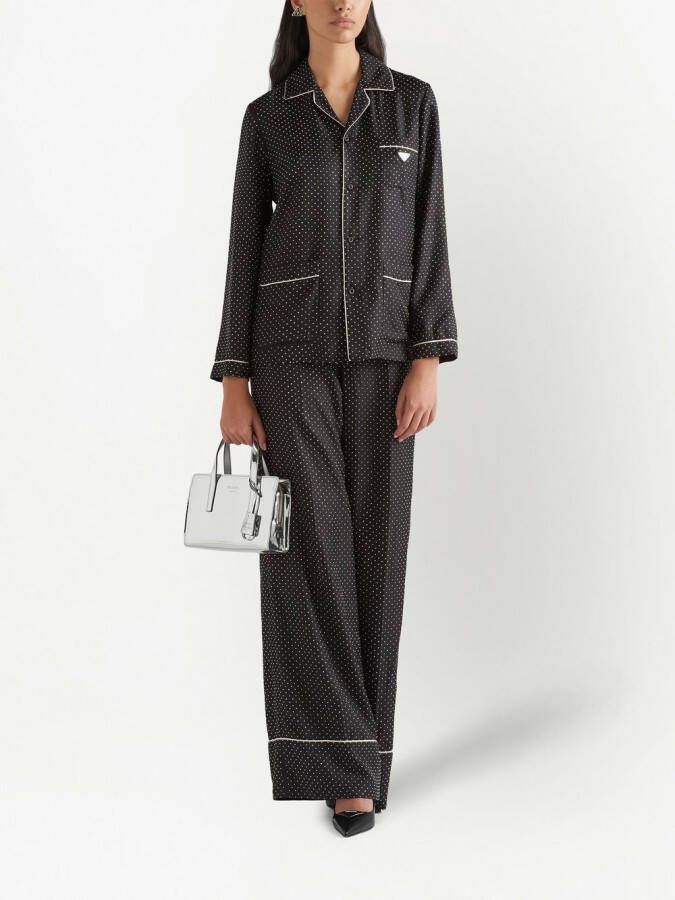 Prada Pyjama met borduurwerk Zwart