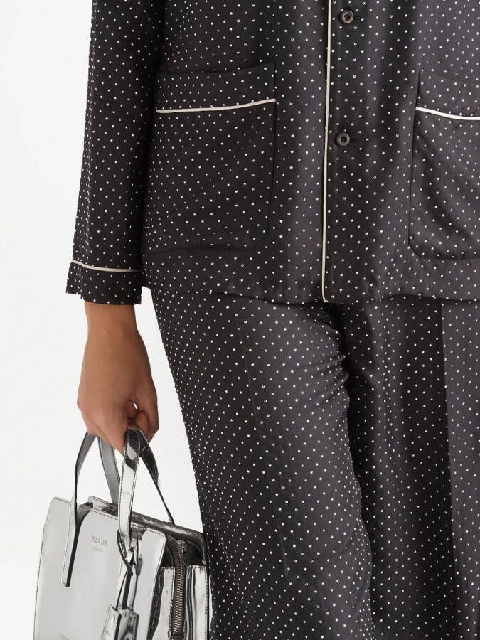 Prada Pyjama met borduurwerk Zwart