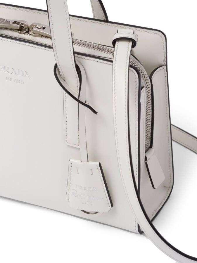 Prada Re-Edition 1995 leren tas Wit