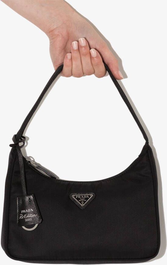 Prada Re Edition 2005 mini-tas Zwart