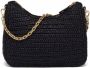 Prada Re-Edition 2005 raffia tas Zwart - Thumbnail 3