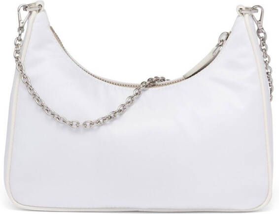 Prada Re-Edition 2005 Re-Nylon tas Wit