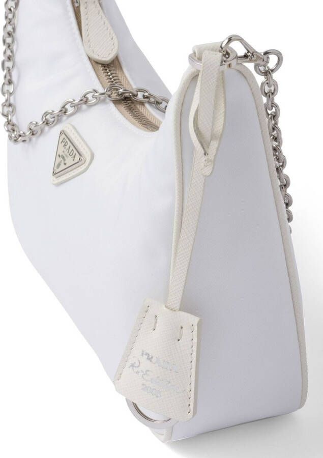 Prada Re-Edition 2005 Re-Nylon tas Wit
