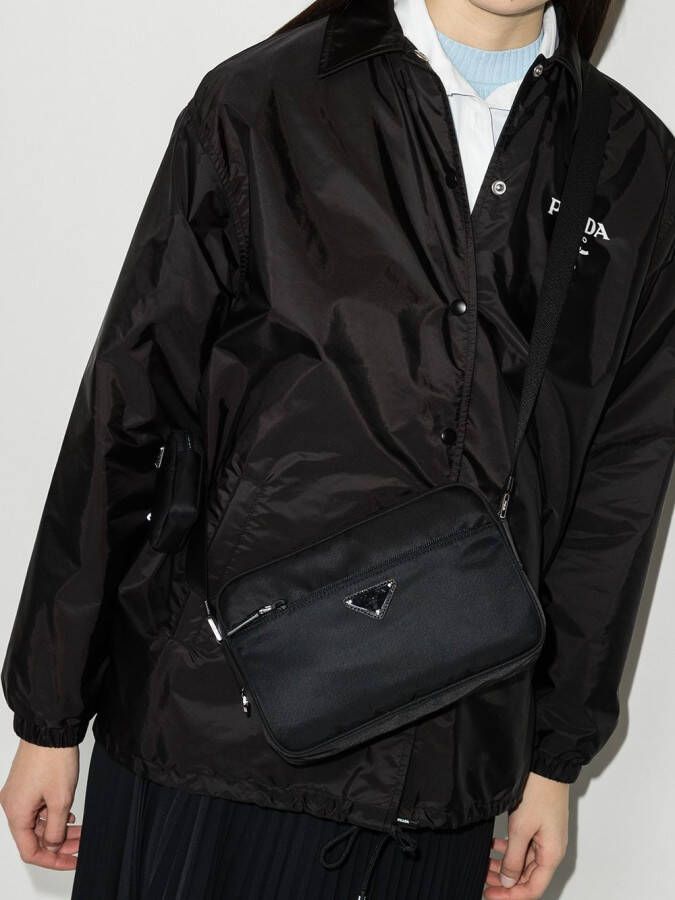 Prada Re-Nylon crossbodytas Zwart