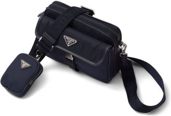 Prada Re-Nylon crossbodytas Blauw