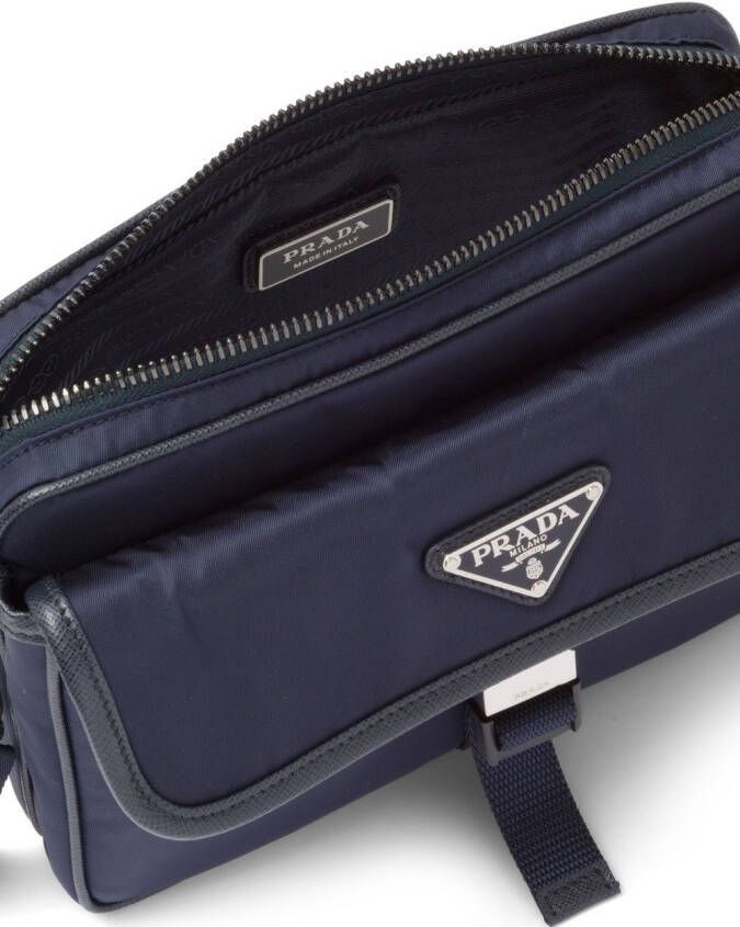 Prada Re-Nylon crossbodytas Blauw