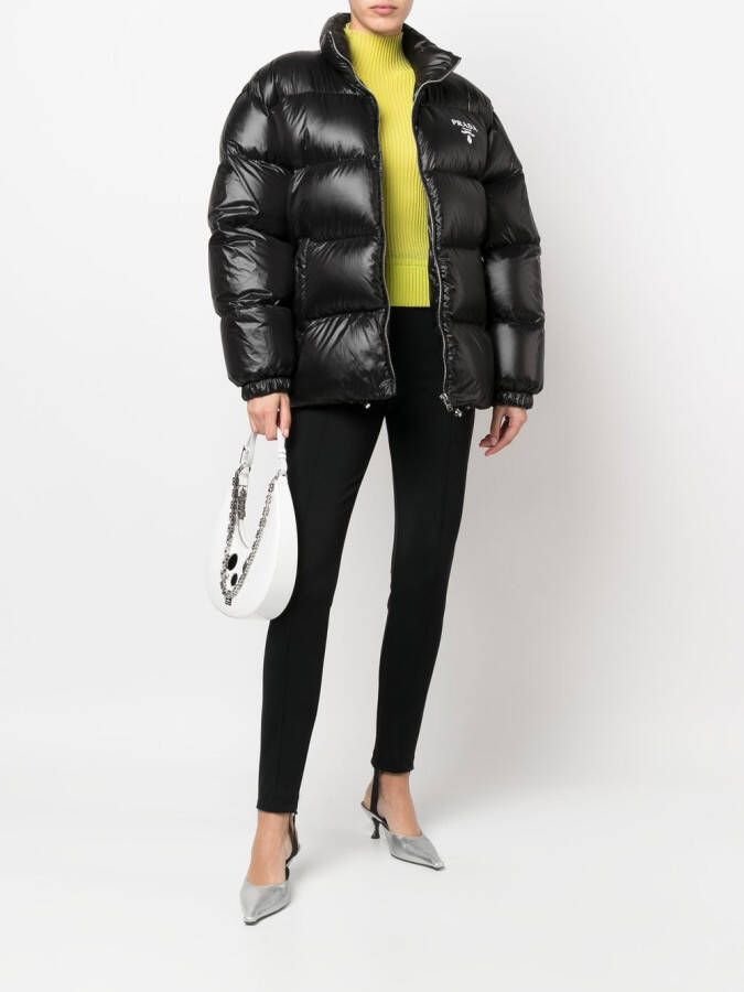 Prada Re-Nylon donsjack Zwart