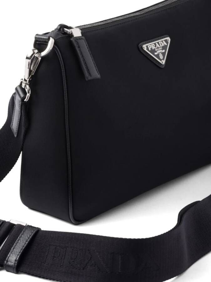 Prada Re-Nylon messengertas Zwart