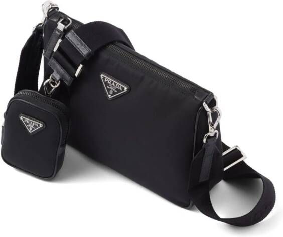 Prada Re-Nylon messengertas Zwart