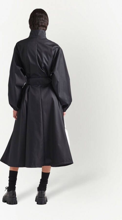 Prada Regenjas met logoprint Zwart