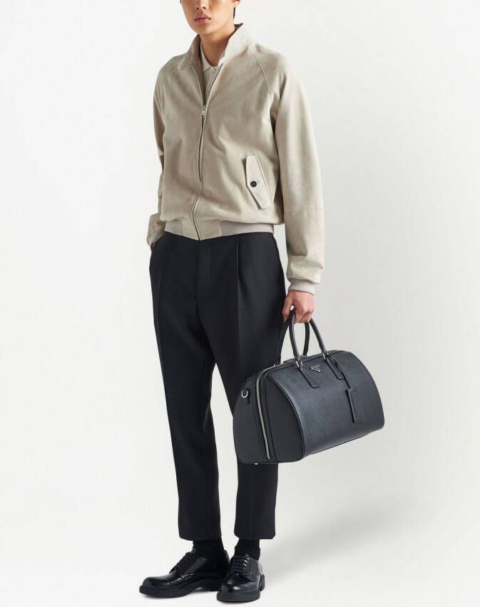 Prada Reistas van saffiano leer Zwart
