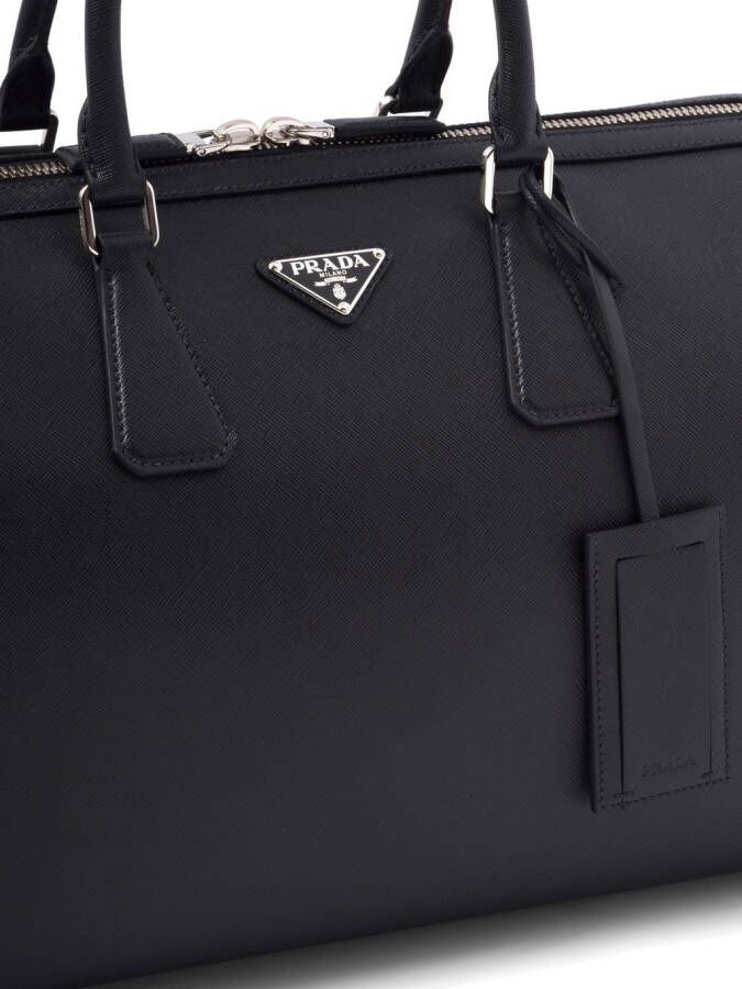 Prada Reistas van saffiano leer Zwart