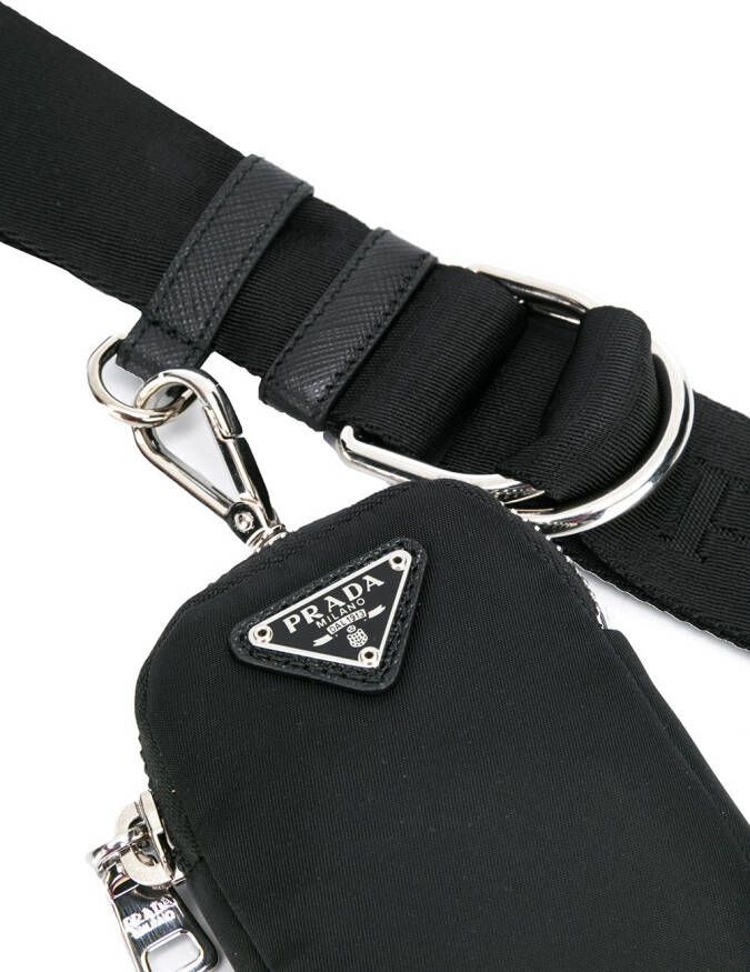 Prada Riem met buidel Zwart