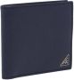 Prada saffiano portemonnee Blauw - Thumbnail 4