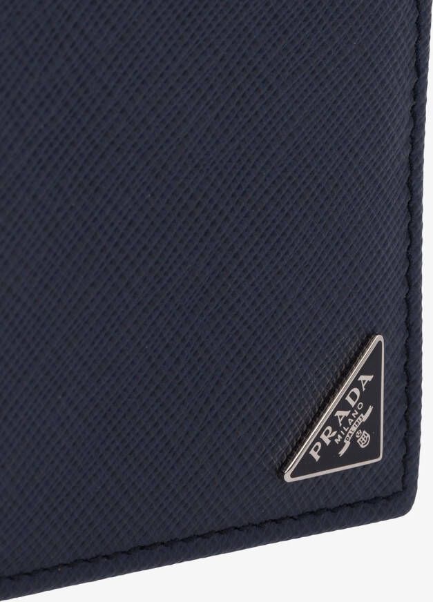 Prada saffiano portemonnee Blauw