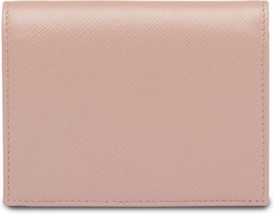 Prada Saffiano portemonnee met omslag Roze