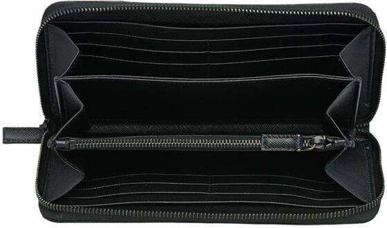 Prada Saffiano portemonnee van leer Zwart