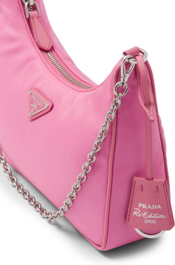 Prada Re-Edition 2005 Re-Nylon schoudertas Roze