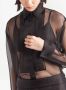 Prada Doorzichtige blouse Zwart - Thumbnail 4