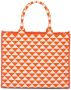Prada Shopper met borduurwerk Oranje - Thumbnail 2