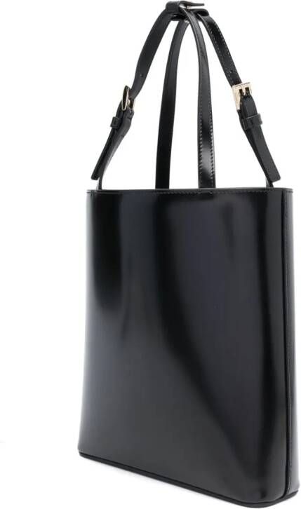 Prada Shopper met logo-plakkaat Zwart