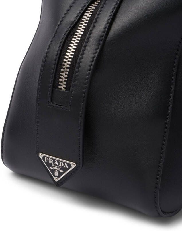 Prada Shopper verfraaid met logo Zwart